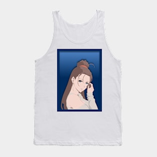 Anime couple paper cut design 05 Tank Top